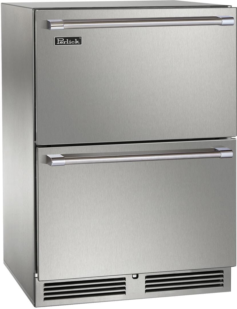 perlick-24-signature-series-outdoor-built-in-counter-depth-drawer-refrigerator-with-5-cu-ft-capacity-in-stainless-steel-hp24zm-4-5-refrigerators-hp24zm-4-5-luxury-appliances-direct-41161646637302